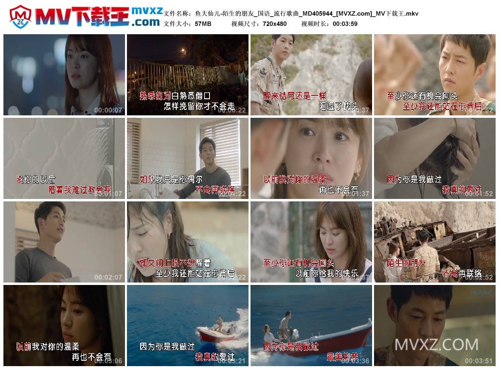 鱼大仙儿-陌生的朋友_国语_流行歌曲_MD405944